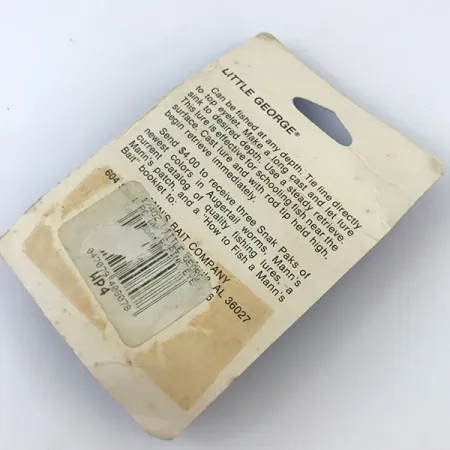 Mann's Bait  Little George, biały/nikiel, 14 g błystka obrotowa #5053