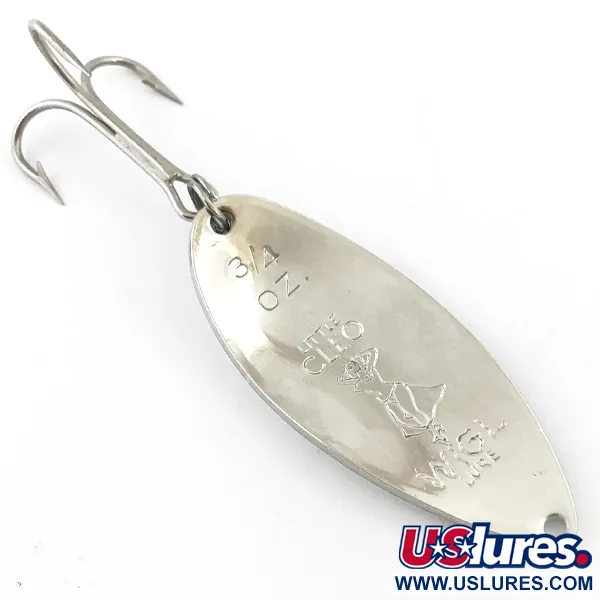 Seneca Little Cleo (Hula Girl, świeci w ciemności), biały/niebieski/nikiel, 21 g błystka wahadłowa #5075