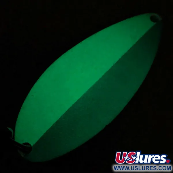 Seneca Little Cleo (Hula Girl, świeci w ciemności), biały/niebieski/nikiel, 21 g błystka wahadłowa #5075