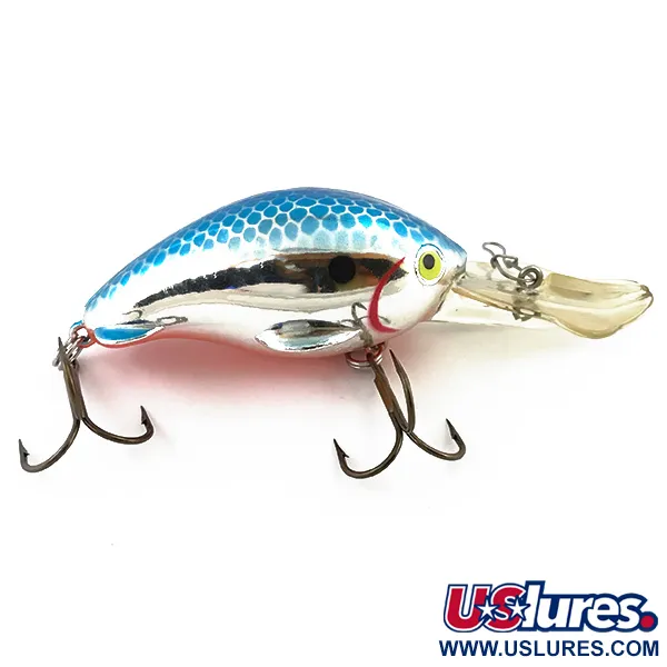  Luhr Jensen BRUSH BABY UV (świeci w ultrafiolecie), niebieski/srebrny/pomarańczowy UV - świeci w ultrafiolecie, 12 g wobler #5097