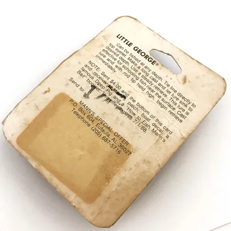 Mann's Bait  Little George, biały/nikiel, 12 g błystka obrotowa #5115