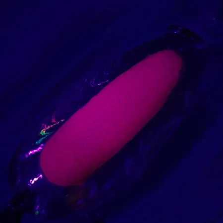 Blue Fox Rattlin Pixee, różowy UV/tęczowy śledź, 14 g błystka wahadłowa #5127