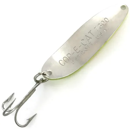 Eppinger Dardevle Cop-E-Cat 7300 UV (świeci w ultrafiolecie), neonowy żółty/nikiel, 10 g błystka wahadłowa #5183