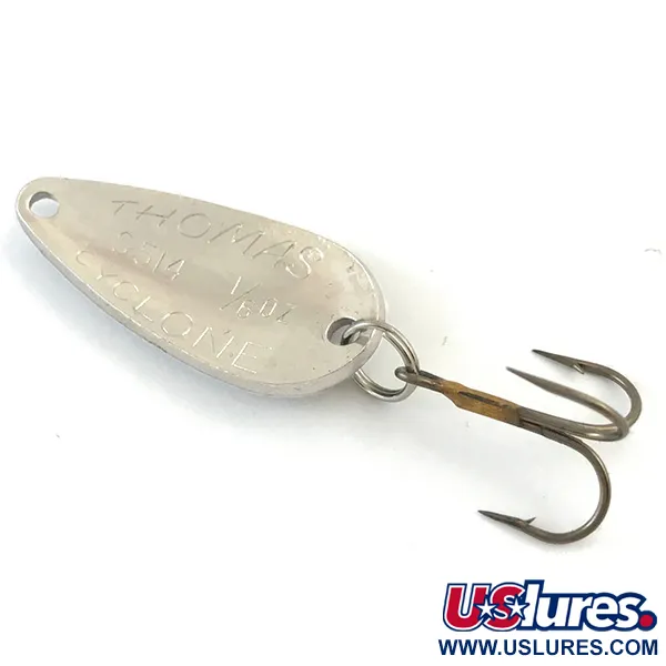  Thomas Cyclone, młotkowany srebrny/czerwony, 4,3 g błystka wahadłowa #5187