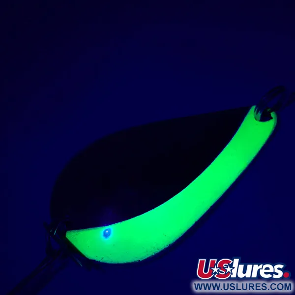 Acme K.O. Wobbler UV (świeci w ultrafiolecie), nikiel/zielony, 21 g błystka wahadłowa #5216