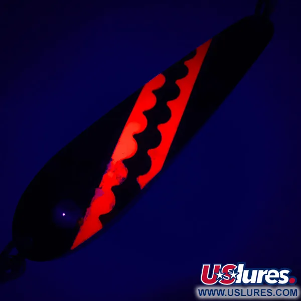 Len Thompson Northern King 28 UV (świeci w ultrafiolecie), czarny/czerwony/złoty/srebrny, 14 g błystka wahadłowa #5225