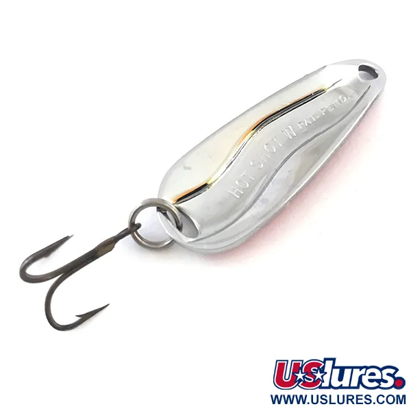 Luhr Jensen Hot Shot W, czerwony/biały/nikiel, 7 g błystka wahadłowa #5263
