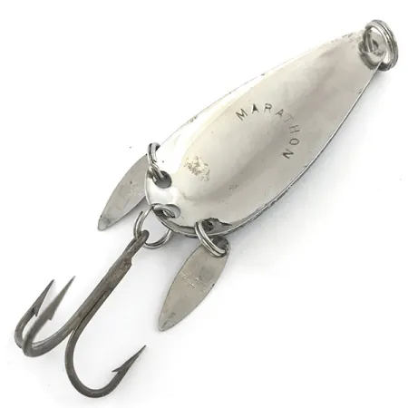 Marathon ze skrzydełkami, nikiel/niebieski, 12 g błystka wahadłowa #5285