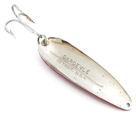 Eppinger Dardevle, czerwony/biały/nikiel, 28 g błystka wahadłowa #5299