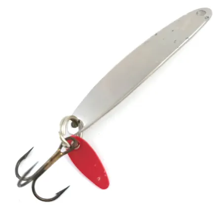 Bay de Noc Swedish Pimple, nikiel/czerwony, 6 g błystka wahadłowa #5313