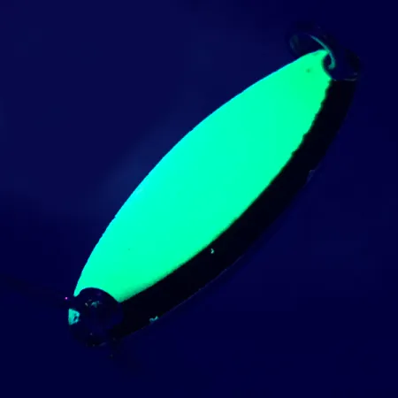 Luhr Jensen Needlefish 1 UV (świeci w ultrafiolecie), Chartreuse/Czarny/Biały, 2 g błystka wahadłowa #5343