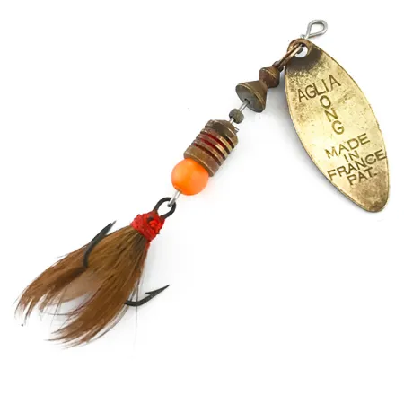 Mepps Aglia Long 1 Dressed, mosiądz/czerwony, 4,5 g błystka obrotowa #5377