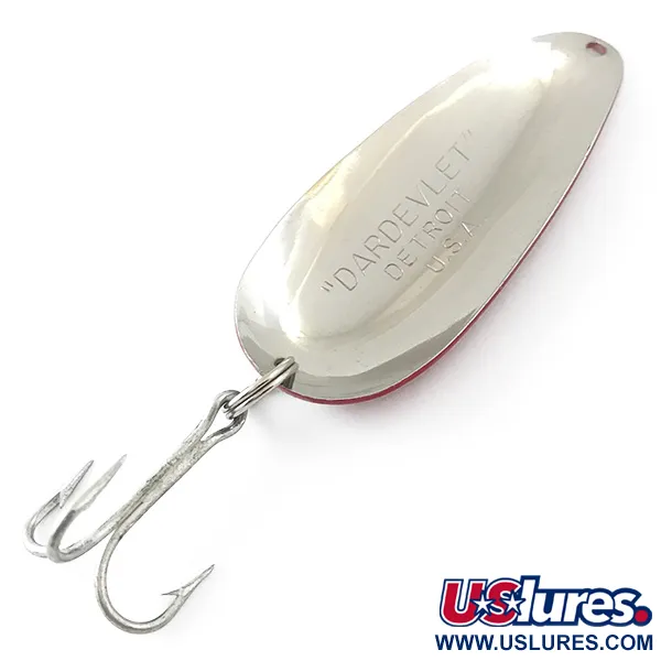 Eppinger Dardevle Dardevlet, czerwony/biały/nikiel, 21 g błystka wahadłowa #5509