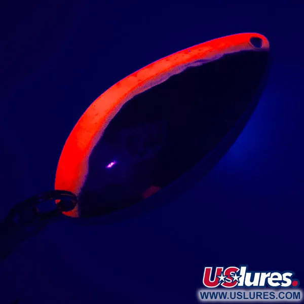 Eppinger Dardevle Devle-Dog 5400 UV (świeci w ultrafiolecie), młotkowany nikiel/pomarańczowy UV - świeci w świetle ultrafioletowym, 18 g błystka wahadłowa #5532