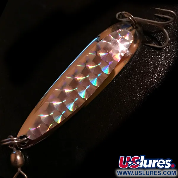 Luhr Jensen Krocodile DIE #4, nikiel/hologram, 14 g błystka wahadłowa #5548