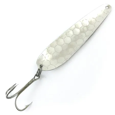 Len Thompson Northern King 28 UV (świeci w ultrafiolecie), srebrny/żółty/zielony UV, 14 g błystka wahadłowa #5568