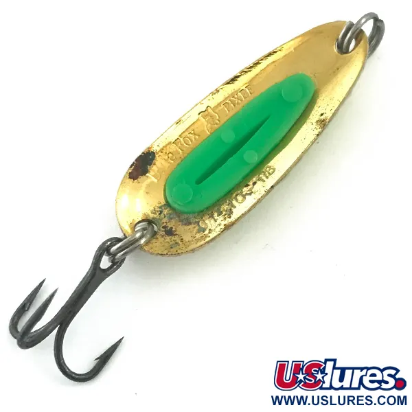  Blue Fox Pixee, młotkowany złoty/zielony, 4,5 g błystka wahadłowa #5577