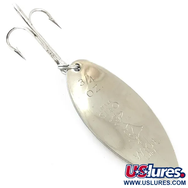 Seneca Little Cleo (Hula Girl, świeci w ciemności), biały/czerwony/nikiel, 21 g błystka wahadłowa #5582