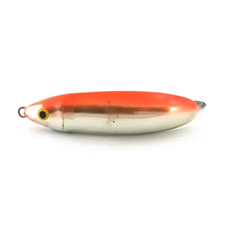 Błystka antyzaczepowa Rapala Minnow Spoon UV (świeci w ultrafiolecie), srebrny/pomarańczowy UV, 15 g błystka wahadłowa #5590