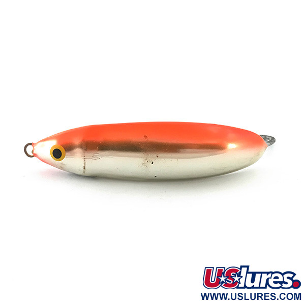  Błystka antyzaczepowa Rapala Minnow Spoon UV (świeci w ultrafiolecie), srebrny/pomarańczowy UV, 15 g błystka wahadłowa #5590