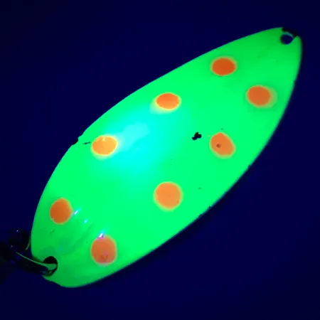 TODDCO Main liner UV (świeci w ultrafiolecie), żółty/nikiel, 21 g błystka wahadłowa #5595