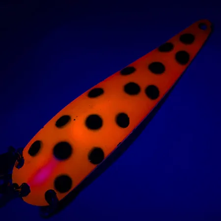 Marathon ze skrzydełkami UV (świeci w ultrafiolecie), czerwony/czarny/nikiel, 17 g błystka wahadłowa #5600