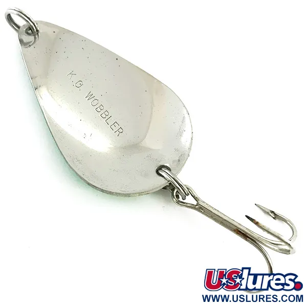 Acme K.O. Wobbler (świeci w ciemności), biały/zielony/nikiel, 21 g błystka wahadłowa #5613