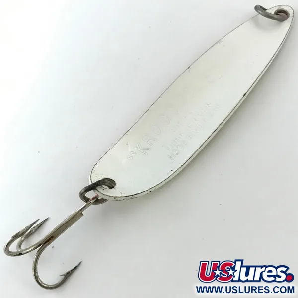 Luhr Jensen Krocodile DIE #5 UV (świeci w ultrafiolecie i w ciemności), czerwony/biały, 23 g błystka wahadłowa #5623