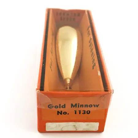 Błystka antyzaczepowa Johnson Silver Minnow z lat 1960-tych, złoto, 9 g błystka wahadłowa #5632