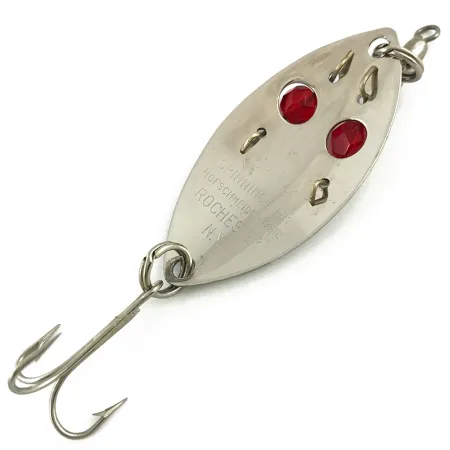 Hofschneider Red Eye Junior, nikiel/fioletowe/czerwone oczy, 10 g błystka wahadłowa #5641