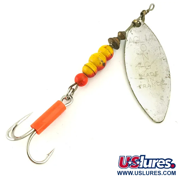  Mepps Aglia Long 3 UV (świeci w ultrafiolecie), srebrny/zielony UV - świeci w ultrafiolecie, 11,5 g błystka obrotowa #5684