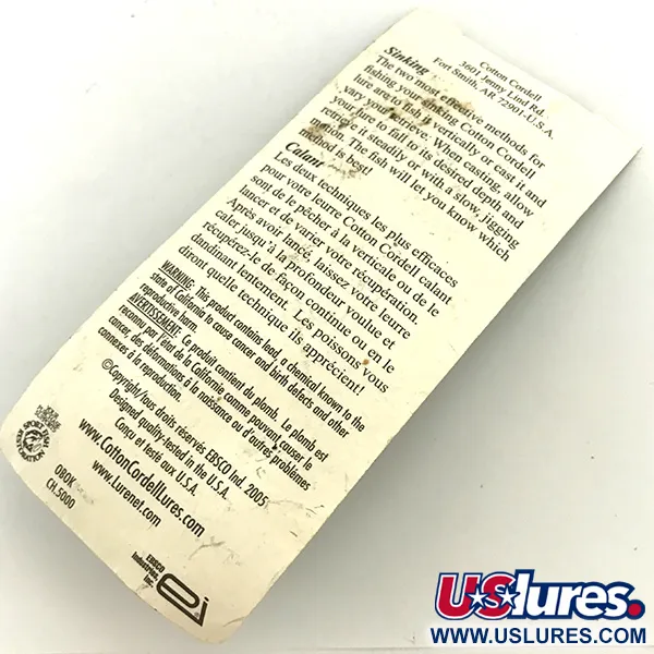  Cotton Cordell CC Spoon, pilker, młotkowany nikiel, 24 g błystka wahadłowa #5691