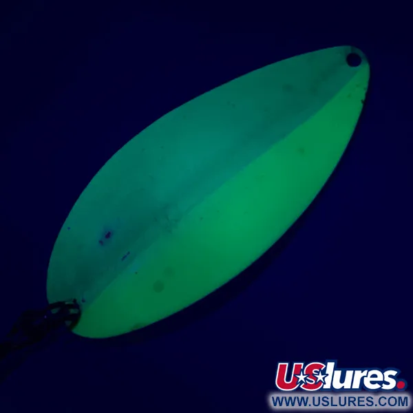 TODDCO Main liner UV (świeci w ultrafiolecie i w ciemności), biały/żółty/nikiel, 21 g błystka wahadłowa #5698