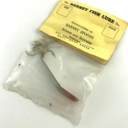 Błystka antyzaczepowa Barney Spoon, biały/czerwony, 7 g błystka wahadłowa #5739