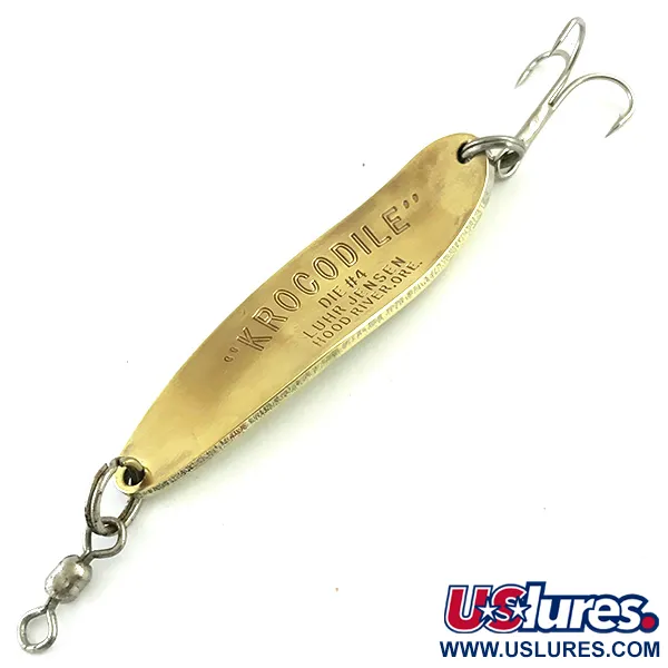 Luhr Jensen Krocodile DIE #4, mosiądz, 19 g błystka wahadłowa #5778