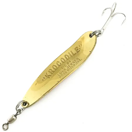 Luhr Jensen Krocodile DIE #4, złoty/czerwony, 14 g błystka wahadłowa #5779