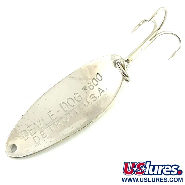 Eppinger Dardevle Devle-Dog 7600, szary/nikiel, 10 g błystka wahadłowa #5782