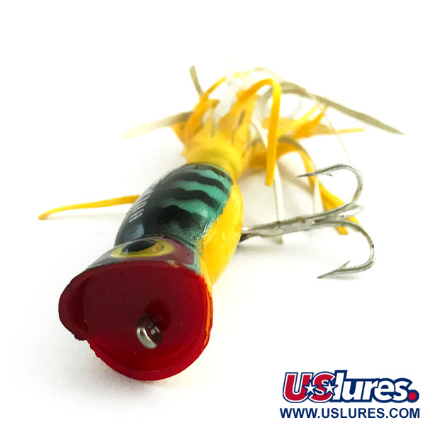  Fred Arbogast Hula Popper, Fire Tiger (Ognisty Tygrys), 3 g wobler #5867