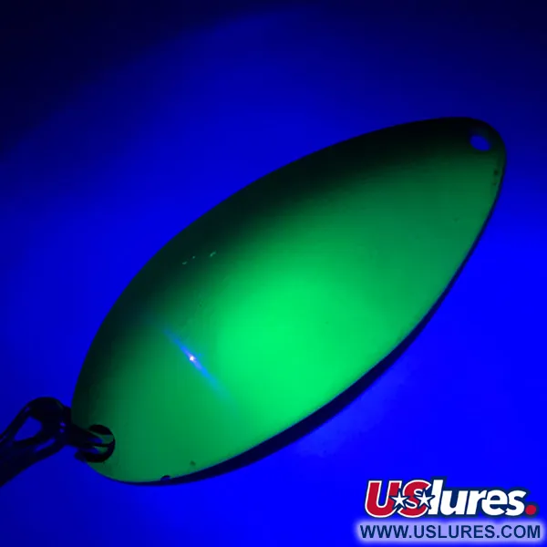 Seneca Little Cleo (Hula Girl, UV - świeci w ultrafiolecie), żółty/zielony/nikiel, 14 g błystka wahadłowa #5896