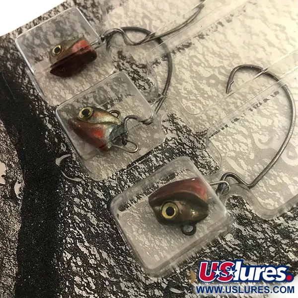 Other DUH!!! Head , zestaw offsetowych główek jigowych, Oliwkowy/czerwony/czarny, 7 g  #9462