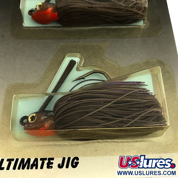 Other DUH Ultimate Jig przynęta jigowa antyzaczepowa UV (świeci w ultrafiolecie), brązowy/czerwony, 12 g  #5964