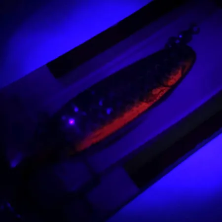 Luhr Jensen Krocodile DIE #3 UV (świeci w ultrafiolecie), tęcza, 10 g błystka wahadłowa #5958