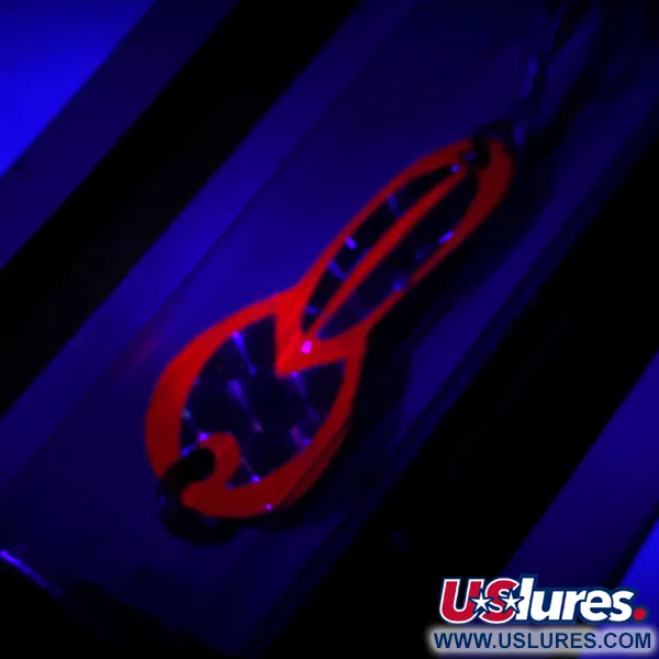 Luhr Jensen Loco 1 UV (świeci w ultrafiolecie), czerwony/hologram, 4 g błystka wahadłowa #5972
