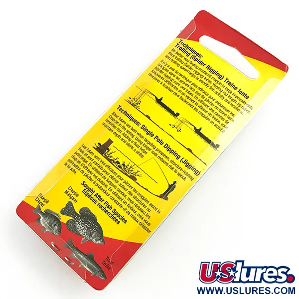  Johnson Crappie Buster Shad Tubes UV (świeci w ultrafiolecie), guma, niebieski/zielony/brokat,  g  #6021