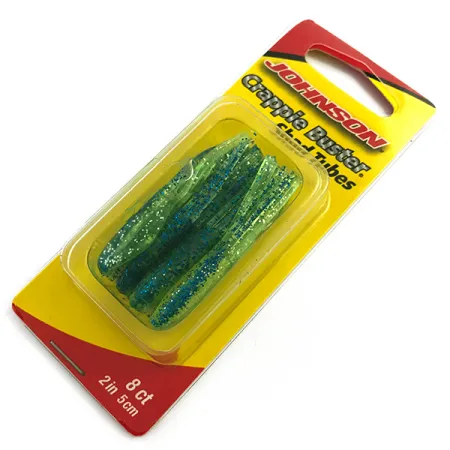 Johnson Crappie Buster Shad Tubes UV (świeci w ultrafiolecie), guma