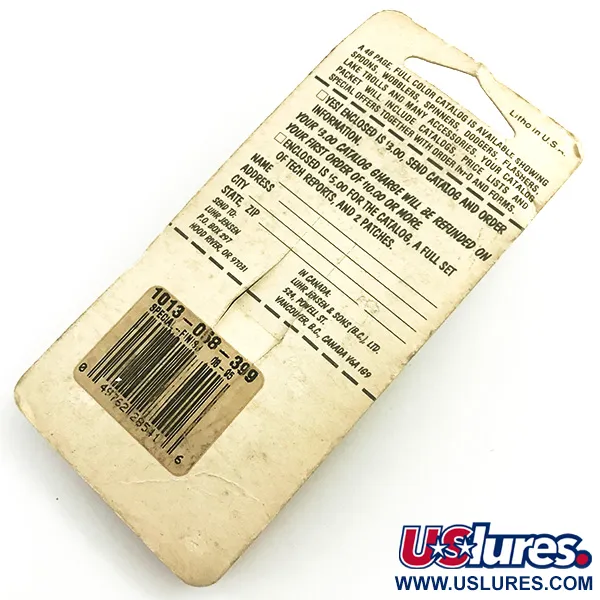  Krocodile Stubby Luhr Jensen, czerwony/nikiel, 18 g błystka wahadłowa #6053