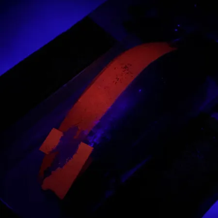 Krocodile Stubby Luhr Jensen, czerwony/nikiel, 18 g błystka wahadłowa #6053