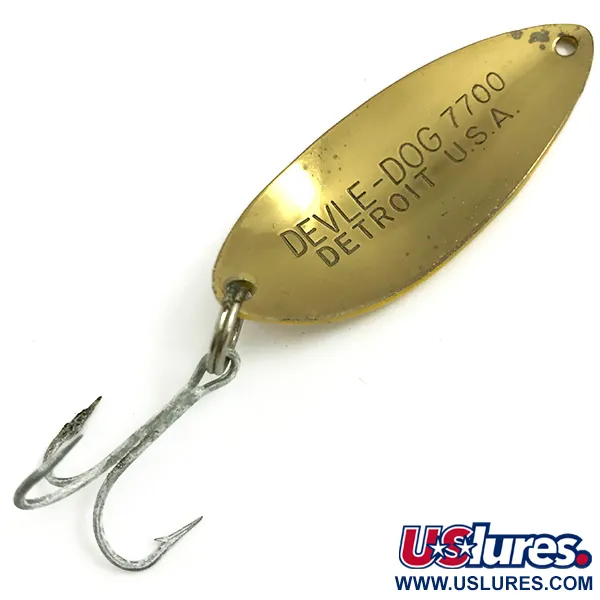 Eppinger Dardevle Devle-Dog 7700, Piątka Diamentów/czerwony/żółty/mosiądz, 14 g błystka wahadłowa #6073