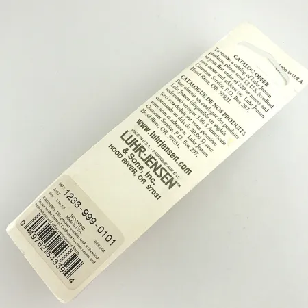 Luhr Jensen Krocodile Stubby, młotkowane złoto/czerwony, 18 g błystka wahadłowa #6086