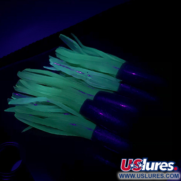 Creme Lure Co ​Creme Mini Tail, guma, UV (świeci w ultrafiolecie) 12 szt., niebieski/żółty/UV - świeci w ultrafiolecie,  g  #14565